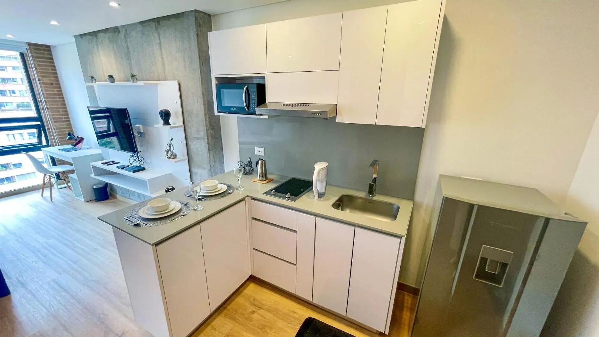 Acogedor Loft, Excelente Vista, En Centro Internacional Apartment Bogota